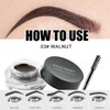 Eyebrow Pomade Waterproof Eyebrow Gel Eyebrow Pomade with Brush Long