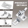 Lounsweer 8 Pcs Brass Heavy Duty Cabinet Door Latch Closets