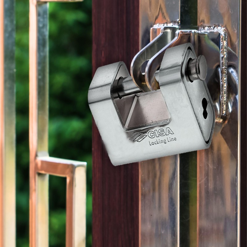 CISA 25769 Padlock Enclosed Locking Line, Steel, 80 mm