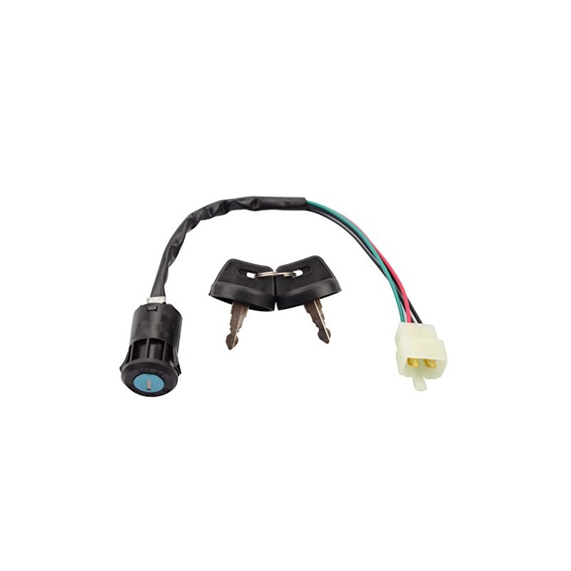 GOOFIT 4 Wire Key Ignition Replacement for ATV Dirt Bike