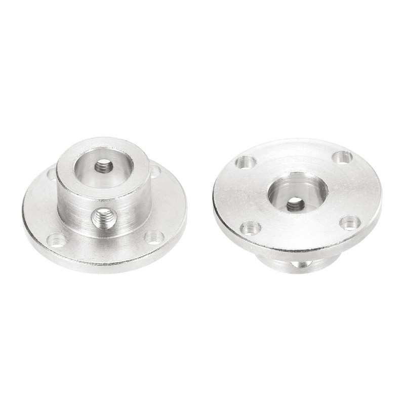 uxcell 2個11mmフランジカップリングコネクター剛性ガイドモデルカプラーアクセサリーシャフト軸部品 ミニ六角レンチおよび固定ネジ付き DIY RCモデルモーター用