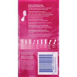 Carefree Body Shape Extra Long Unscented, 36-count (Pack of 2)