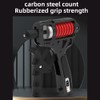Adjustable Hand Grip Strength Trainer with Ergonomic Design Carbon Steel