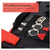 19Pcs Auto Trim Removal Tool Set, Red and Black, Professional