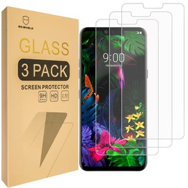 Mr.Shield [3-PACK] Designed For LG G8 ThinQ [Tempered Glass] Screen Protector with Lifetime Replacement