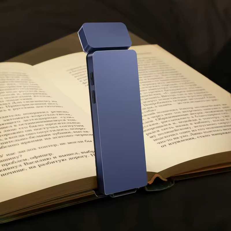 USB-C Rechargeable Clip-On Book Light, 3 Color Temperatures & 5