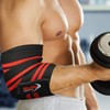 Shelly Elbow Wraps for Weightlifting – Heavy Duty Adjustable Elbow