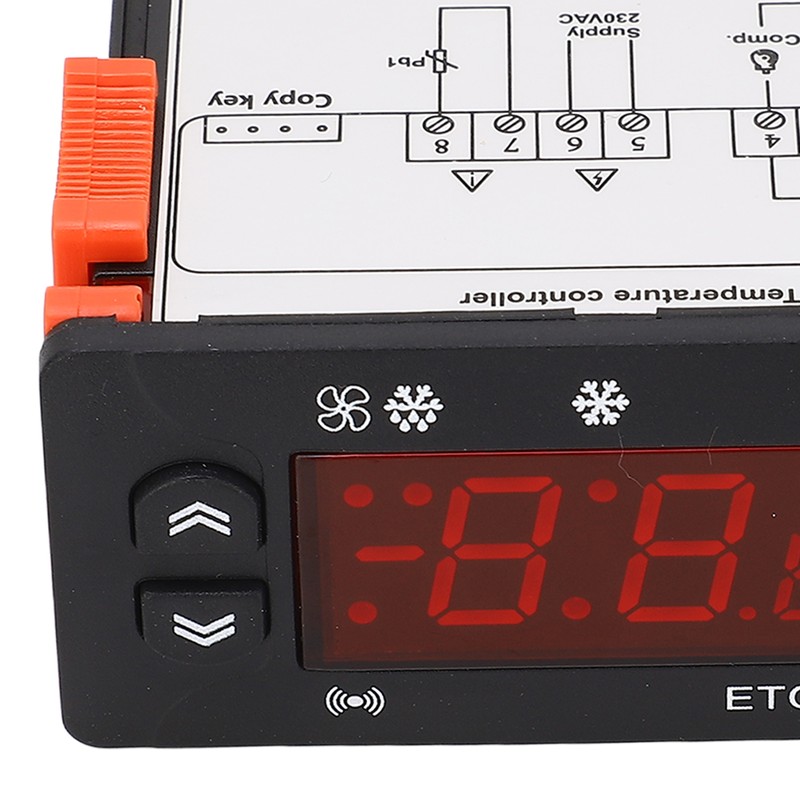 Freezer Temperature Controller Digital External Fahrenheit Celsius Switchable Refrigeration Defrosting