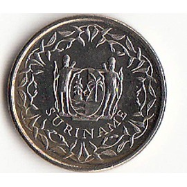 Suriname 10 Cents Coins America Real Coin Good Condition Collection