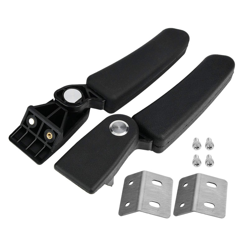 Motorcycle Passenger Armrest 2Pcs Motorcycle Passenger Rear Folding Top Case