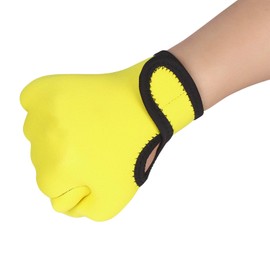 Aquatic Gloves Webbed Swimming Gloves Hand Paddles Neoprene Diving Gloves With Wrist Strap For Aqua Fitness Water Resistance Training Sports Surfing Adults Women Men Children