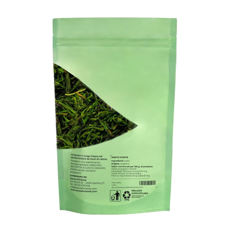 NATURA D'ORIENTE Aneto Punte Essiccate 100g - Foglie di Aneto