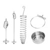 4 Pieces Parrot Food Cup Stainless Steel Bird Food Fruit