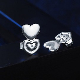 Levantadores de Pendientes Corazón de Cobre Hipoalergénico