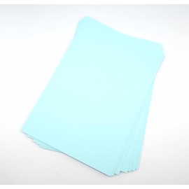 Sixstore A4 Coloured Paper, Coloured Card 50 Sheets Assorted Colours Paper, Real 200GSM, Crafting and Decoratin, Coloured Art Paper (297 x 210mm) (Baby Blue)