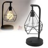 Iron Frame Dining Table Lamp Bedroom Retro Simple Romantic Night