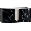 Designer Multifold Acrylic Paper Towel Holder Countertop Dispenser (Black Marble)