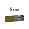 Truper MAN-30X5/8XX, Manguera 5/8", flujo continuo, 6 capas, conexiones metal,
