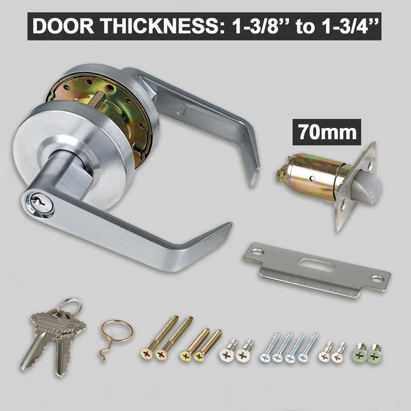 HISAFE Storeroom Door Handle Heavy Duty Grade 2 Commercial Door