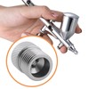 Briny River 3Pcs Airbrush Hose Adaptor G1/8 BSP Male Brass