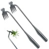 2 Piece Weed Removal Brush Rake Weed Brush Weed Removal