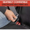 Motor Trend Waterproof Universal Rear Bench Seat Cover Red Stitching