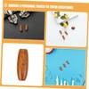 DOITOOL 150 Pcs Oval Wooden Beads for Jewelry Making Natural