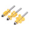 3Pcs Architectural Molding Router Bit Milling Cutter Set Woodworking Accessories