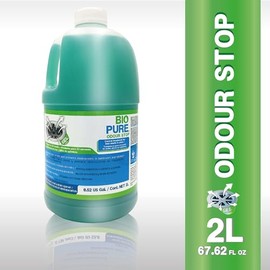 BIOPURE Tratamiento contra Malos olores en tuberías, coladeras, drenajes - Baño y Cocina - Elimina olores y Evita obstrucciones en lavabos, fregaderos, regaderas - Odour Stop (2 litros)
