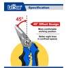 LABEAR- 7" Angled Electricians Shears, Multi-function Wire Cable Cutting Shears