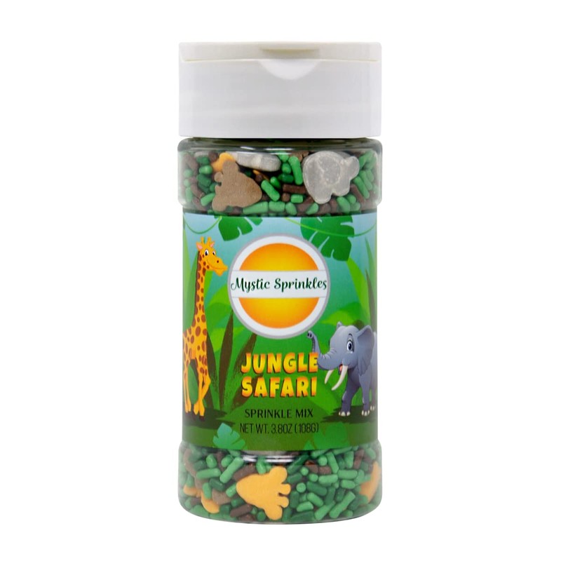 Mystic Sprinkles Sprinkle Mixes (Jungle Safari Sprinkle Mix 3.8oz)