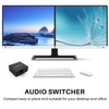 Dovhmoh 4-Way Two-Way Stereo Audio Switch, 4-in-1 or 4-in-1 L/R