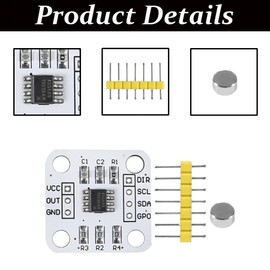 Magnetic Encoder Module, Magnetic Angle Measurement Sensor AS5600 Modules with 12Bit High Precision (Pack of 3)