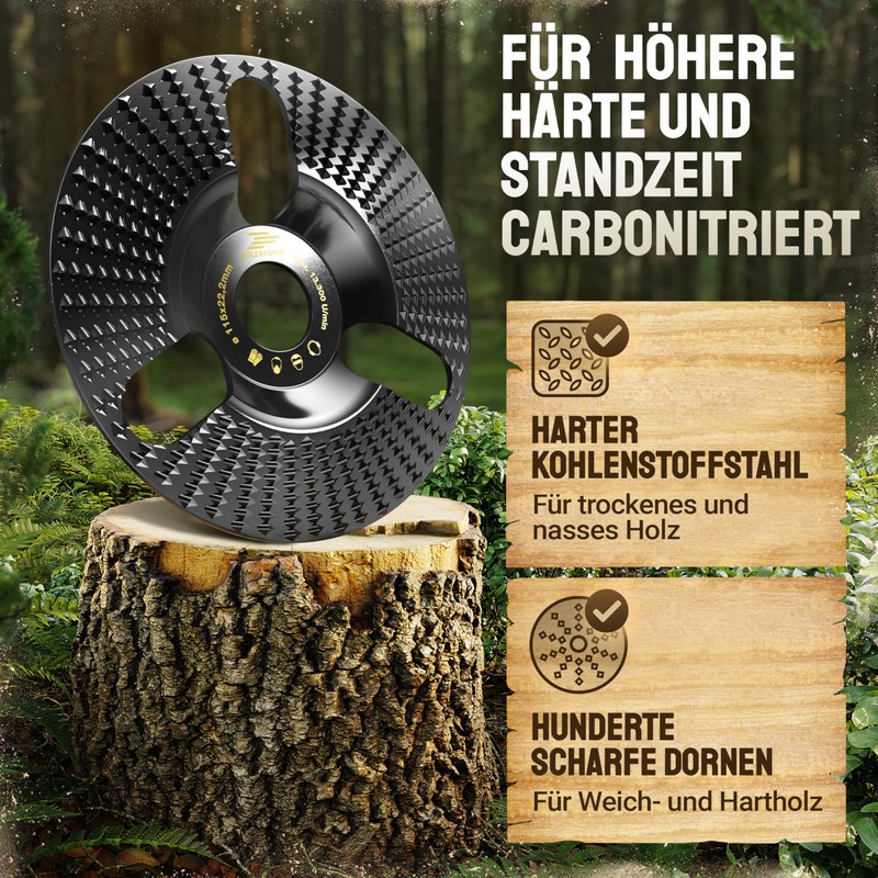 Adlerfokus Wood Sanding Disc 115 mm Angle Grinder [Extra Sharp]