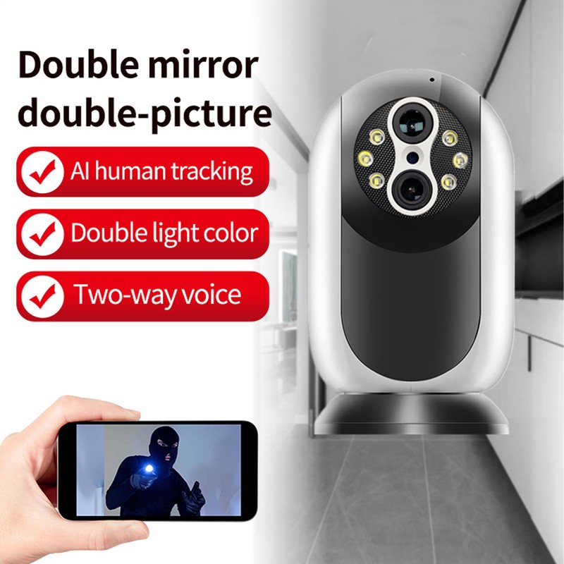 WiFi Camera Dual Lens 15X Zooming Full Color Night Vision