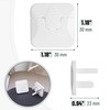 Bates- Outlet Covers Child Proof, 40 Pack, White, 3 Prong
