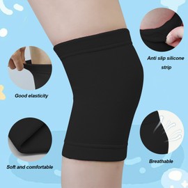 Yasdyri Kids Knee Brace for Girls and Boys Sport Kids Knee Support for Knee Pain Sports Football Running Cycling Gymnastics Knee Compression Sleeve for Children (Black)
