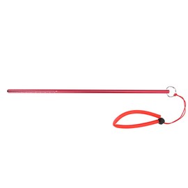 KIMISS Aluminium Lobster Diving Stick Diving Stick Aluminium Alloy Pointer Stick with Measuring Tape (Black) (Red)