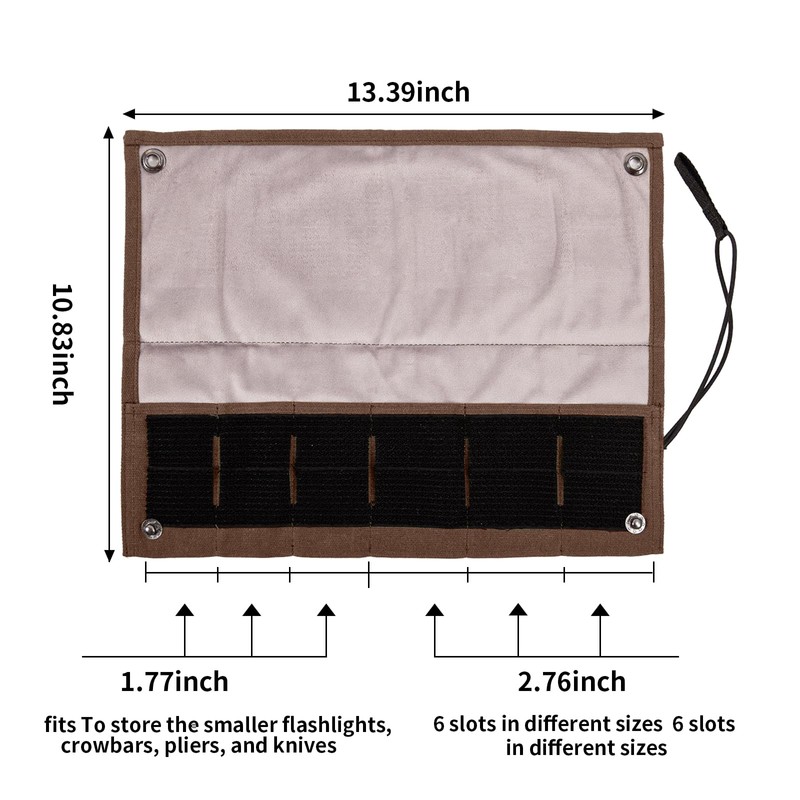Pocket Knife Display Bag,6 Slots with Pocket Knives, Folding Small