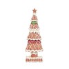 Three Kings Large Christmas Glitter Gingerbread Christmas Tree Table Top