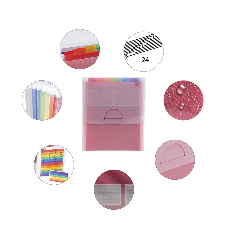 Exacompta - Ref 55798E - Crystal Vertical Multipart Expanding Case