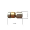 Pipe Cleaning Nozzle Rotating 1/4 for Pipe Cleaning Hose for