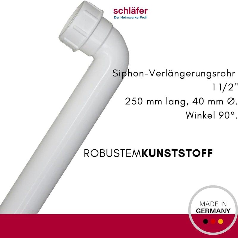 Schläfer 439102 - Outlet Pipe 90° | 1 1/2 Inch