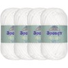 JubileeYarn Sponge Yarn - per 50g ball 02 Sparkle White