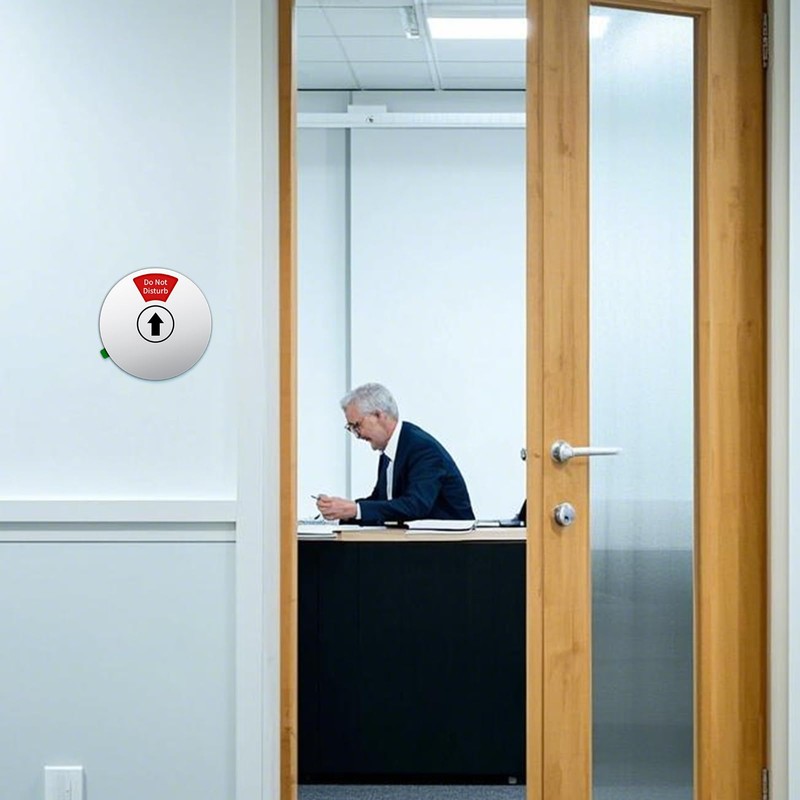 Office Door Sign - Do Not Disturb, Please Knock, In