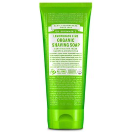 Dr Bronner's Organic Shaving Soap - Lemongrass Lime, 207ml