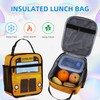 Corxiren School Bus Backpack with Lunch Box, School Bus Backpack