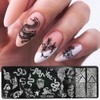 Nail Stamp Set, 5 Pieces Nail Stamp Plate Flowers, Nail