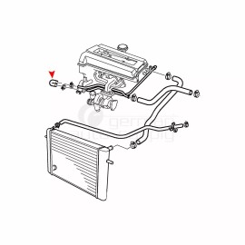 URO Engine Coolant Bypass Hose 9178849 for Saab