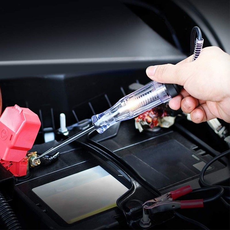 Circuit Tester, Car Truck Voltage Circuit Tester with Crocodile Clip